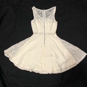 Juniors lace skater dress